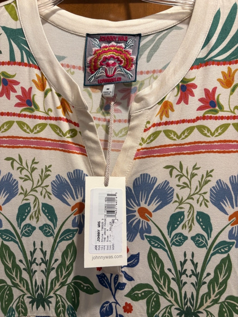 Johnny Was Janie Favorite Tiered Henley Dress NWT - Picture 5 of 5